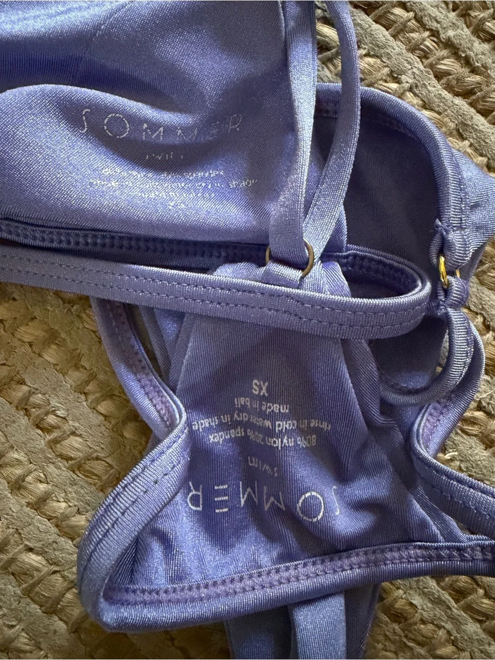 Sommer Swim Lavender Triangle Bikini Set - Picture 3 of 3